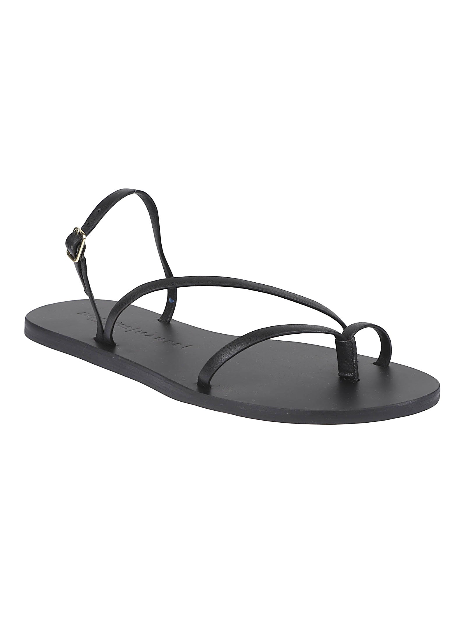 SLIDE LEATHER SANDALS