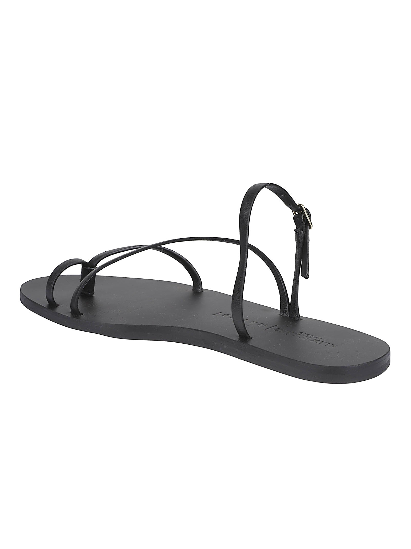 SLIDE LEATHER SANDALS