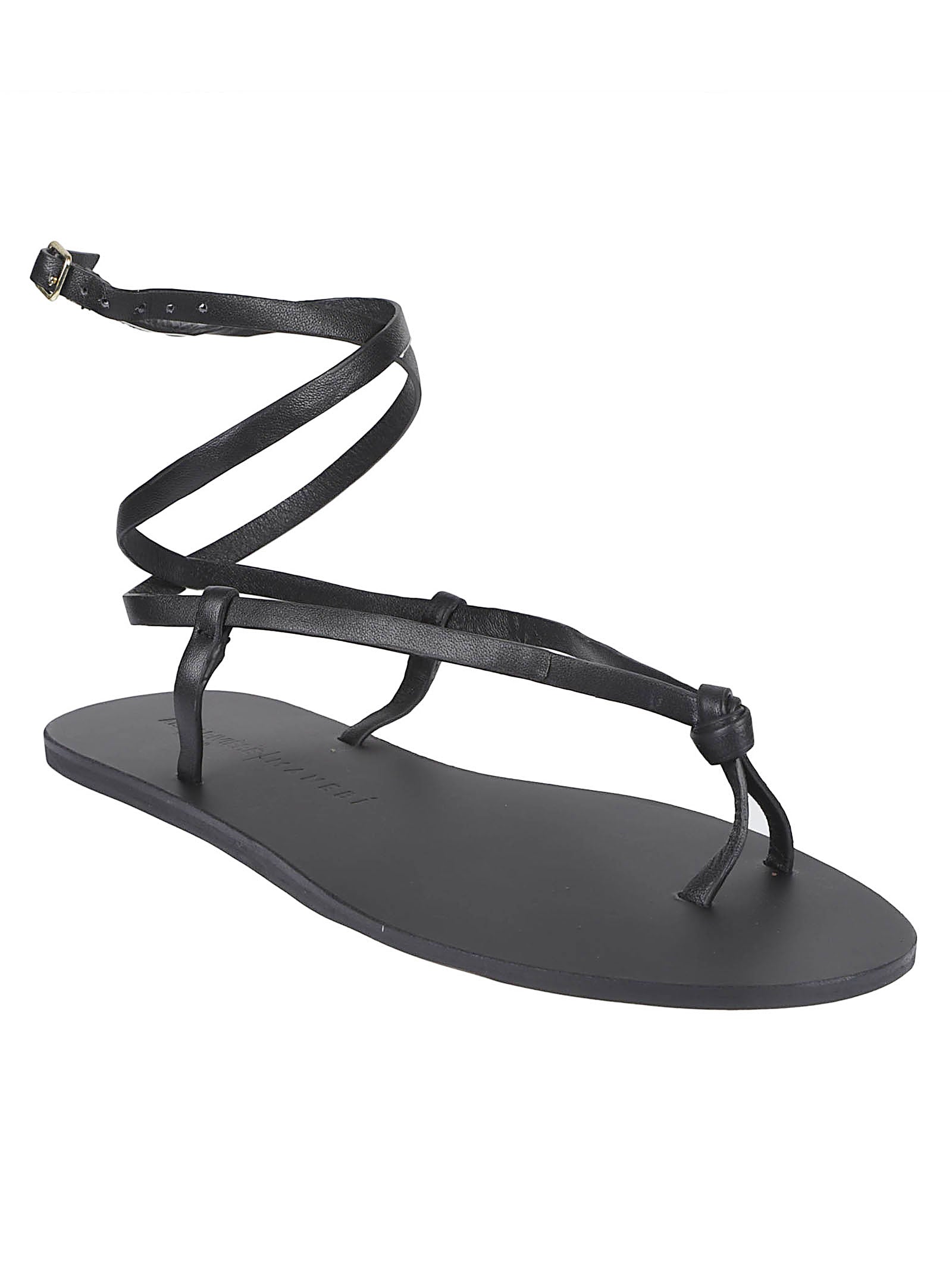 KNOT LEATHER SANDALS