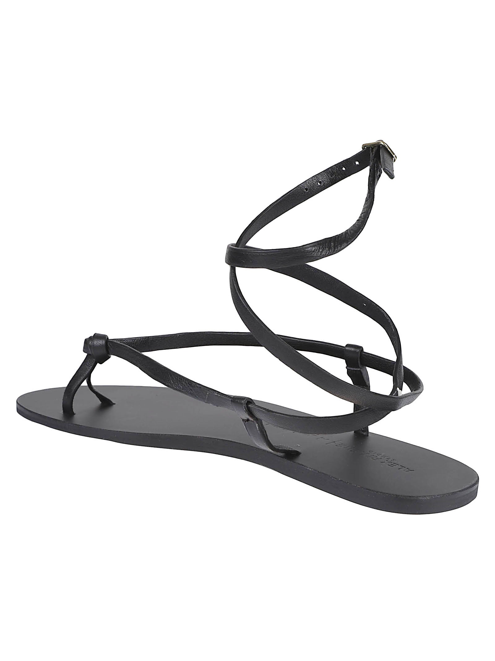 KNOT LEATHER SANDALS