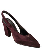 slingback vitello scamosciato