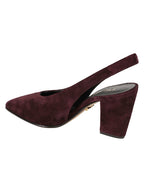 slingback vitello scamosciato