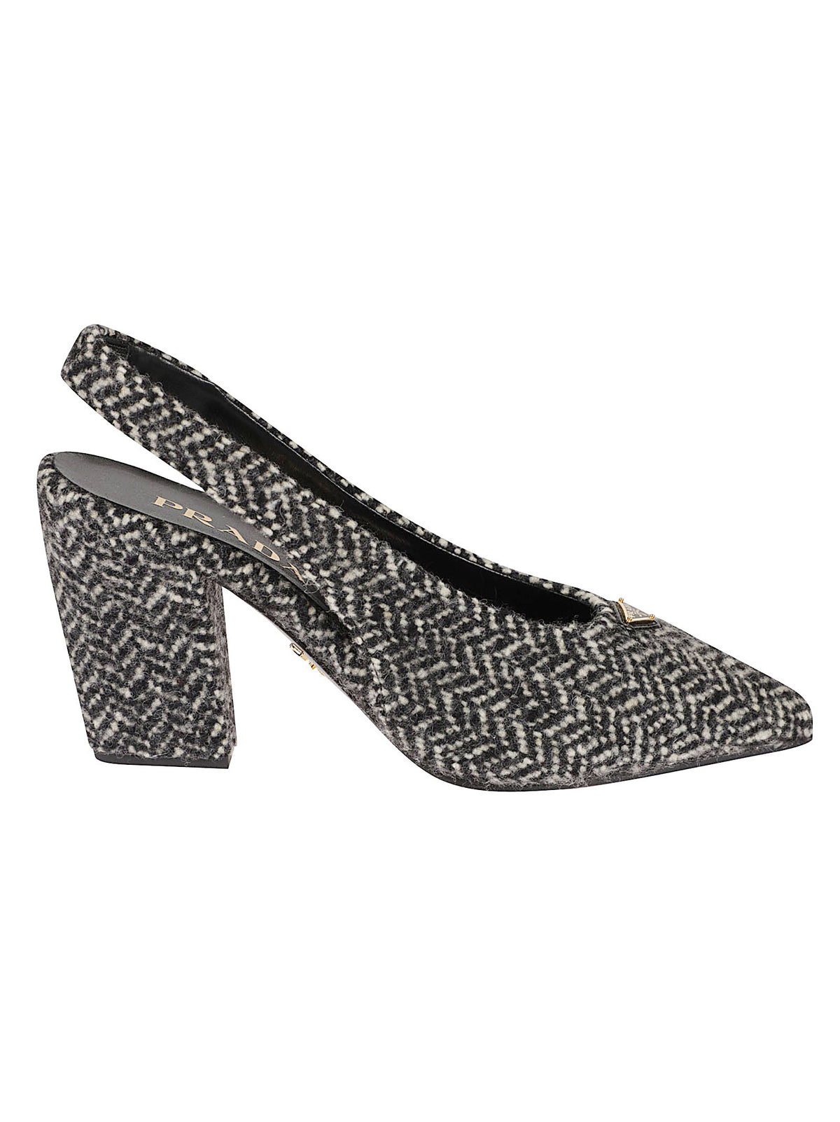 slingback tweed chevron