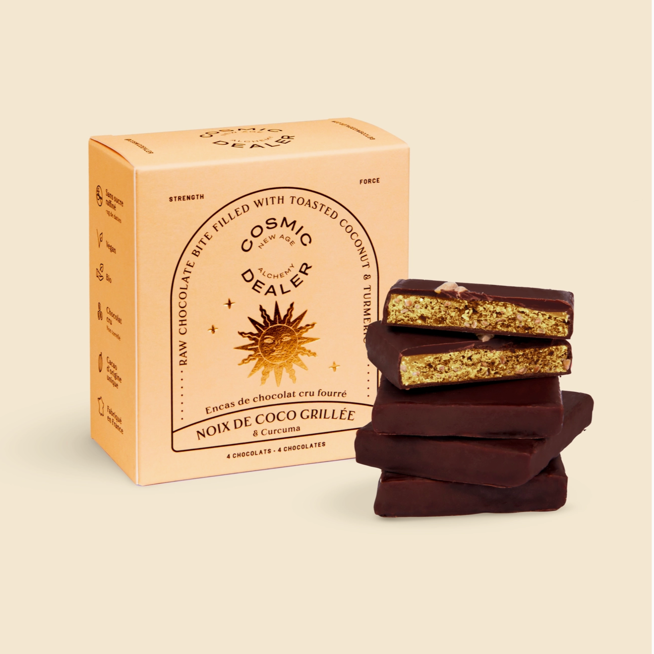 RAW CHOCOLATE WITH TOASTED COCONUT